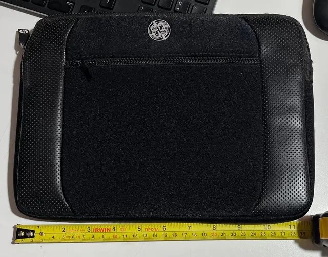Capa case/maleta em Neoprene preta para notebook Dell/Sansung/Acer