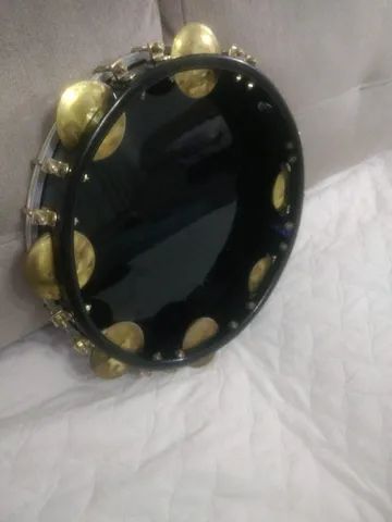 Contemporânea Pandeiro 11 Preto Tarraxa Dupla Dourada 37ppd - Foto 6