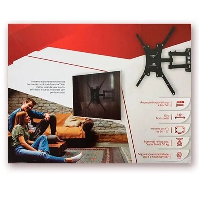 Universal Fixed Wall/Panel TV Mount for LCD, LED, and Plasma TVs (26 to 55 Inches)64717212937089122