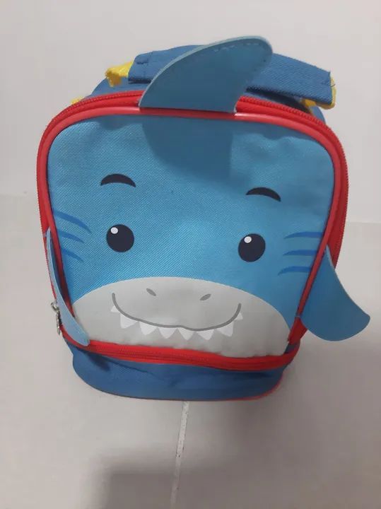 Aceito oferta Conjunto de Mochila e lancheira Infantil Tubarão - Foto 4