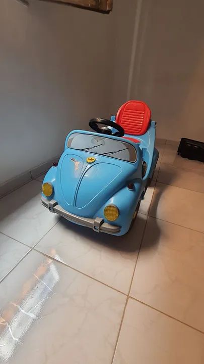 Carrinho de Brinquedo Volkswagen Fusca Azul