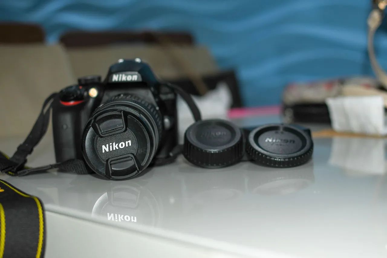 Câmera DSLR Nikon D3400 com Lente 18-55mm - Foto 5