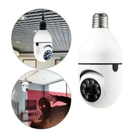 Câmera iP Wifi 2.4 sem fio visão noturna microfone auto falante acesso remoto aplicativo - Foto 4