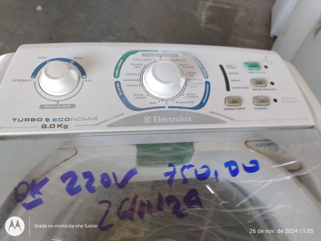 LAVADORA ELECTROLUX LTE08 220V