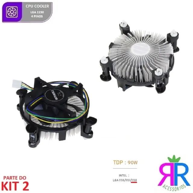 Kit H81 p/ PC (4ª/5ª gen): placa-mãe H81 + i5-4570 + DDR3 8GB - Foto 5