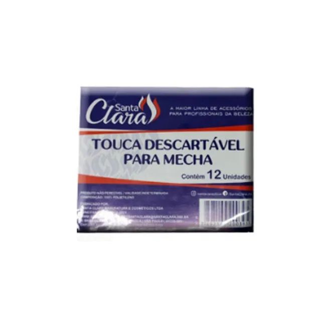 Touca Descartável P/ Mecha C/12un Santa Clara - Foto 2