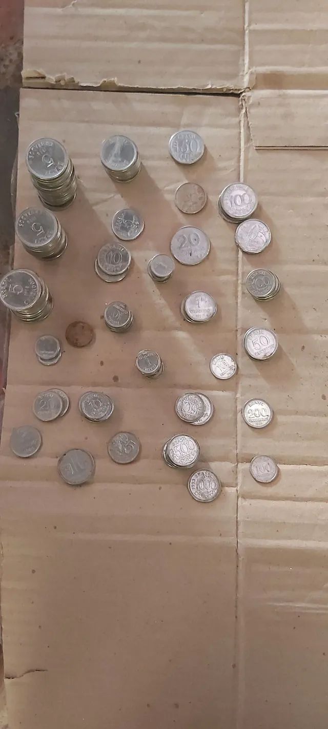 Moedas e cédula antigas 