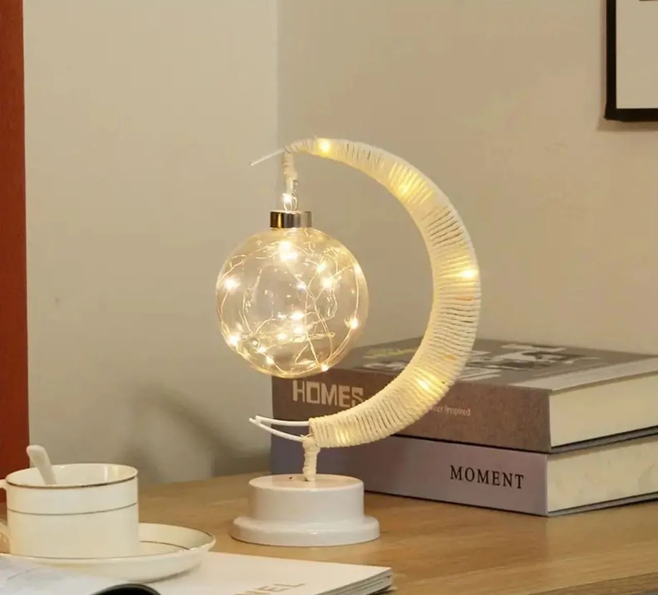 Luminária Lua com Led - Decoração Criativa e Encantadora - Foto 2