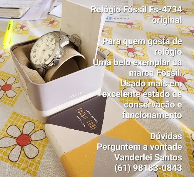 Relógio fóssil fs-4734 original - Foto 4