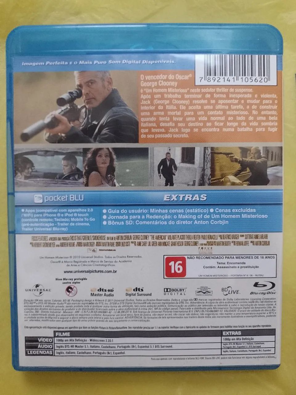 Blu-ray Um Homem Misterioso, Com: George Clooney (Dublado e Legendado) - Foto 3