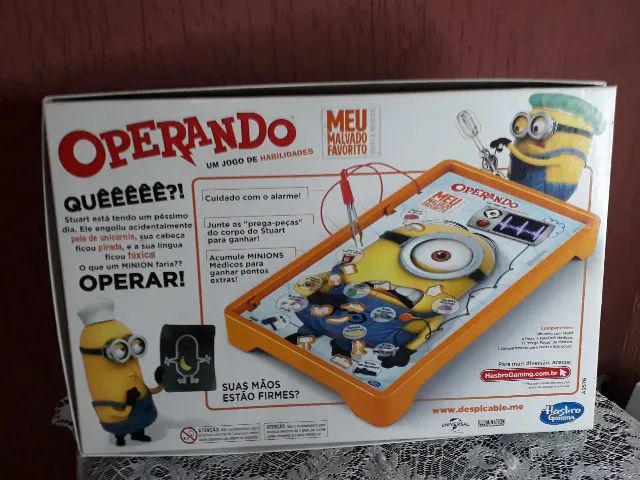 JOGO OPERANDO MEU MALVADO FAVORITO DA HASBRO  USADO - Foto 2