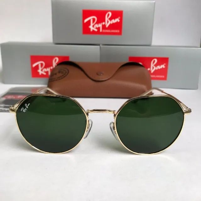 Óculos de sol ray-ban jack classic g-15 lentes de cristal