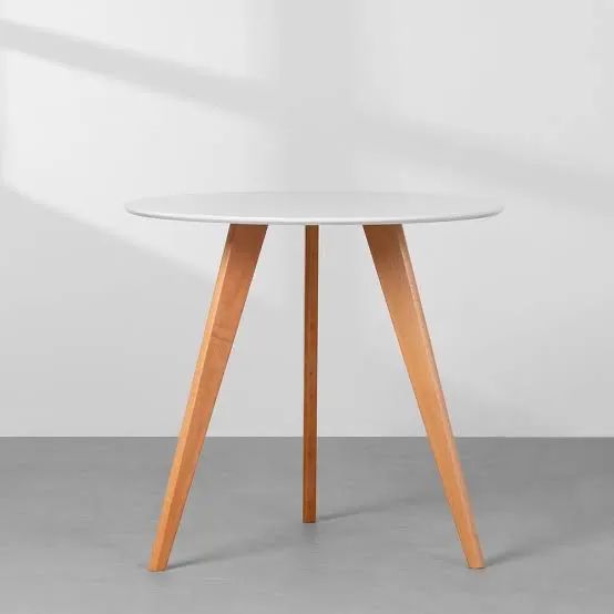Mesa de Jantar Redonda Nova Branco