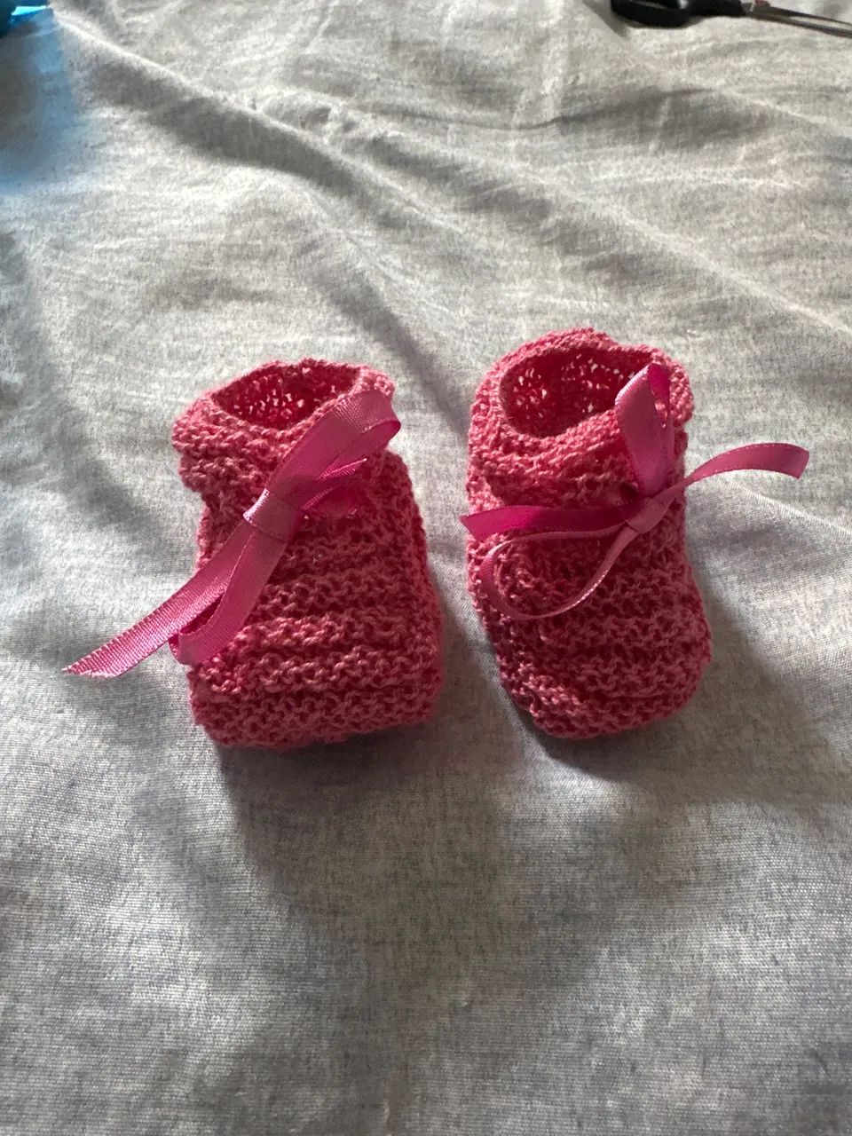 Sapatinho bebê Recém nascido magenta (rosa antigo)