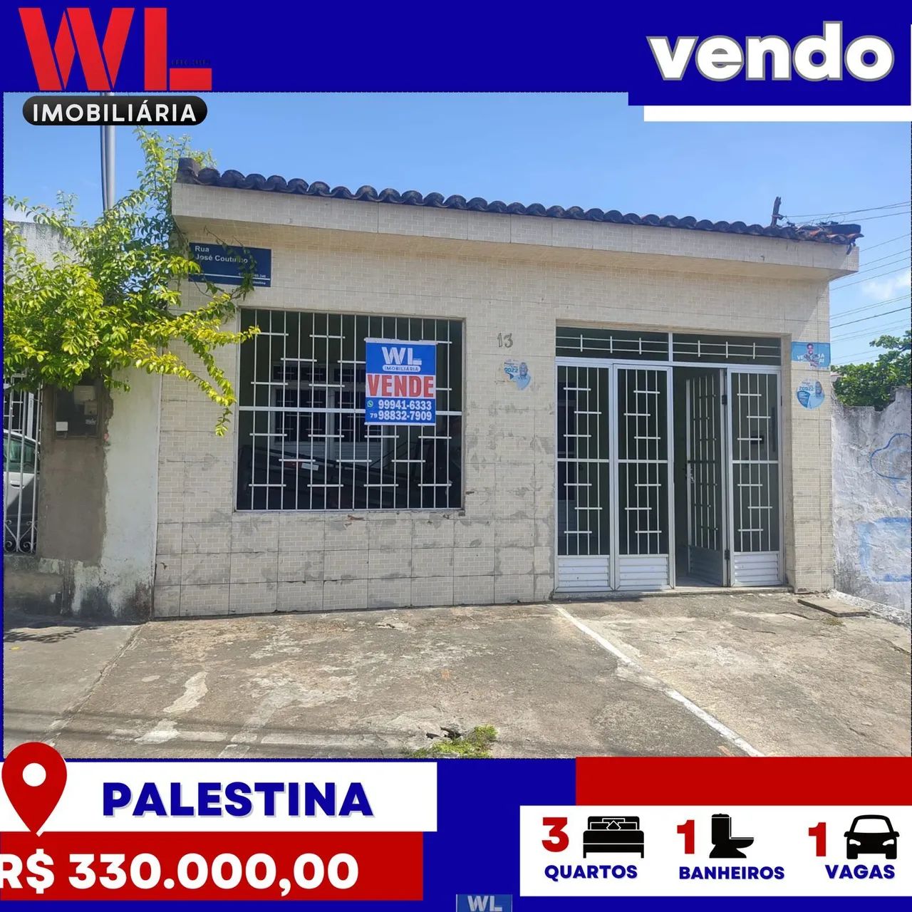 Vendo - Casa no bairro Palestina para financiar
