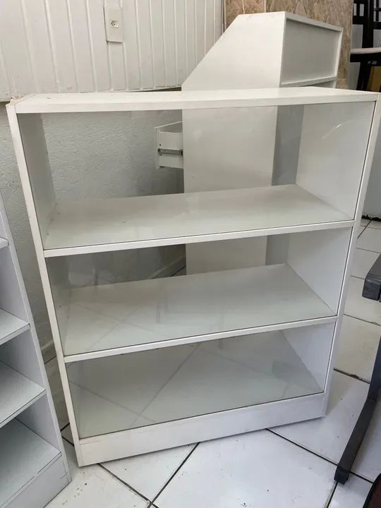 Prateleira de vidro para loja