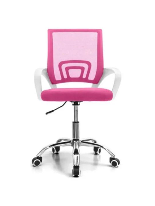 Cadeira de Escritório Nova Giratória com Rodinhas Rosa entrega no mesmo dia