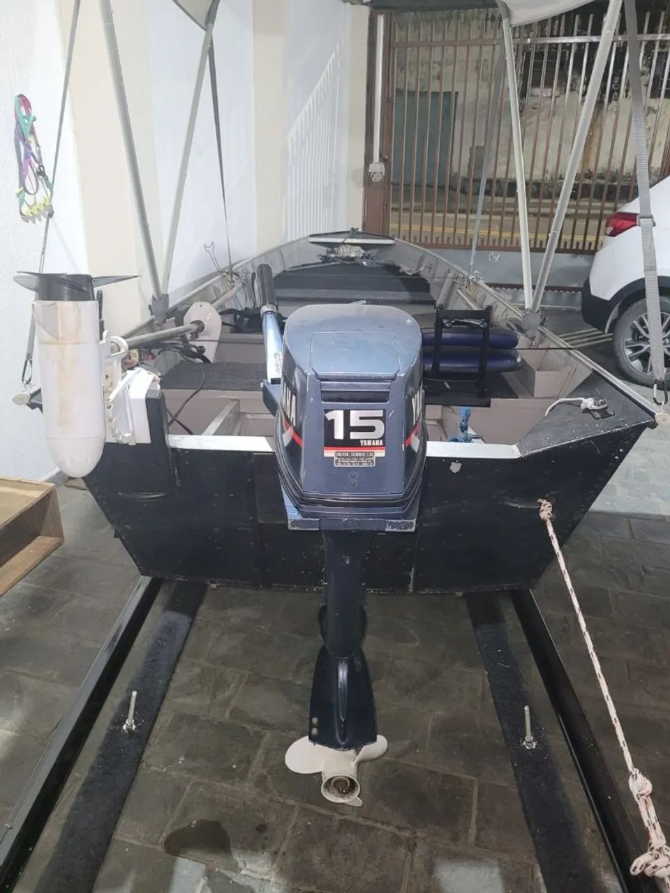 BARCO DE ALUMÍNIO PARA PESCA ( CARRETINHA A PARTE)  - Foto 3