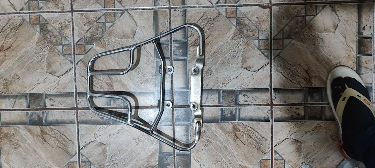 Bagageiro Cromado para Moto 160 fan Titan start 2024