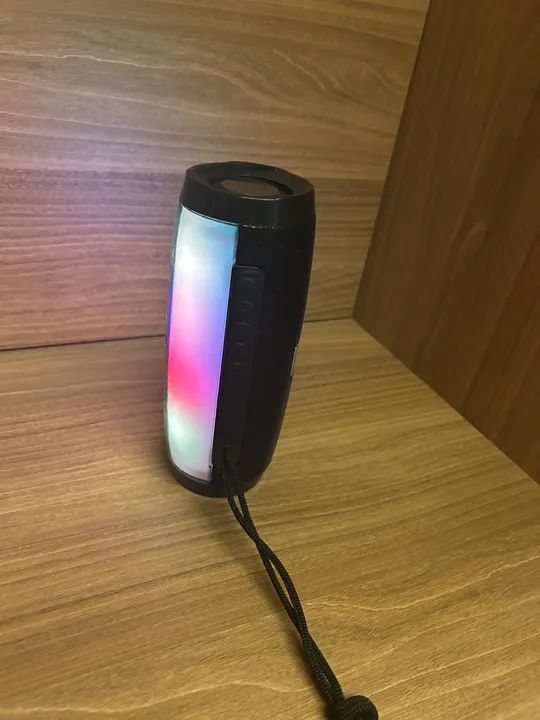 Caixa de Som Bluetooth Portátil com LED - Foto 3