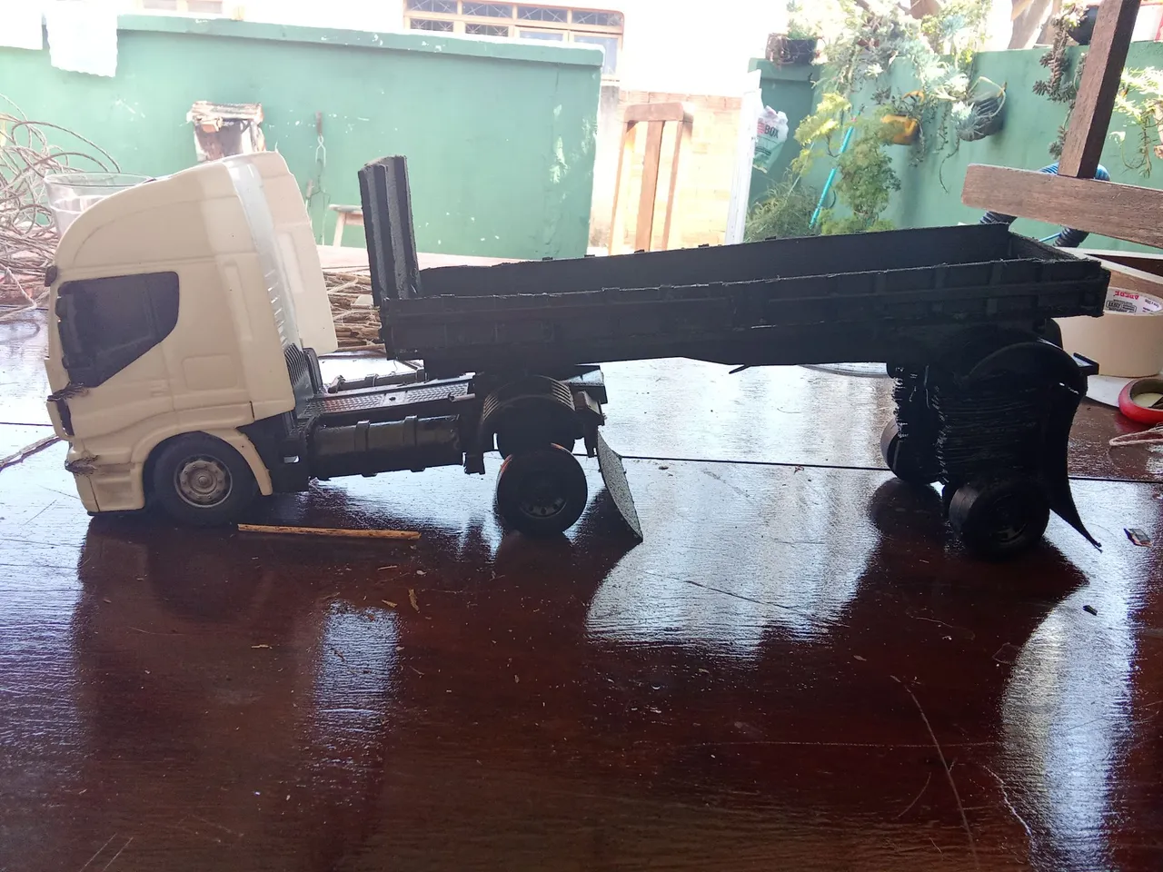 Miniatura Caminhão Carreta