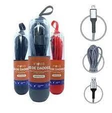 Cabo USB Tipo C super resistente 2 Metros Multicolorido - Foto 4