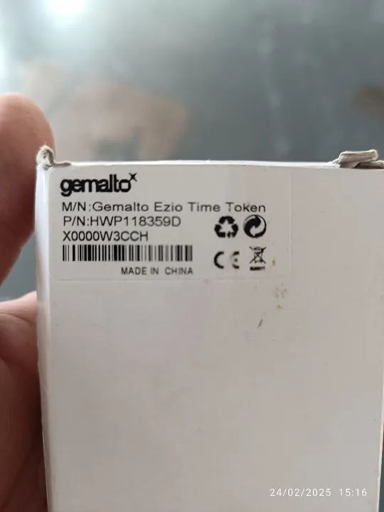 Token de Tempo Gemalto Ezio - Foto 3