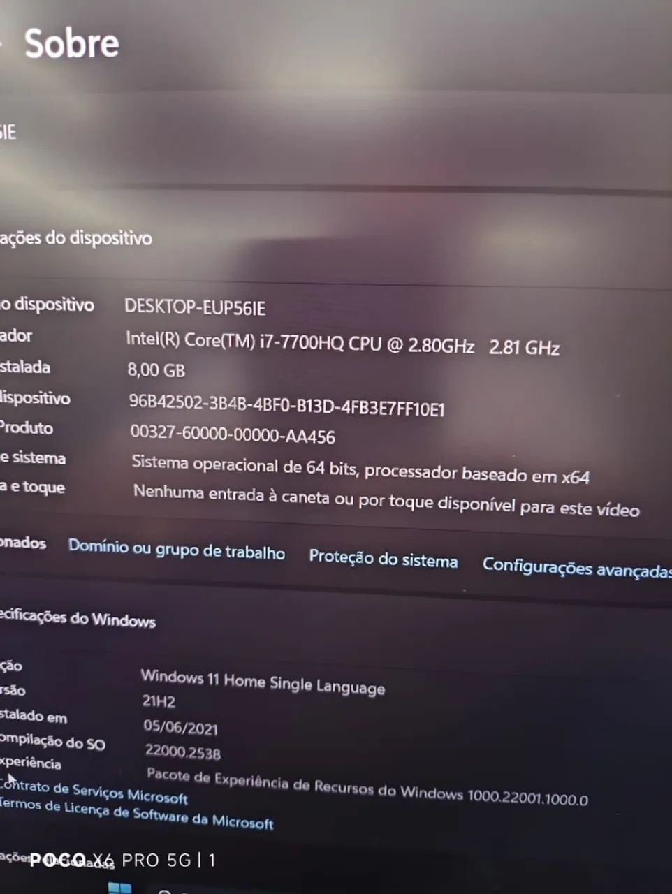 Notebook Gamer Samsung Odyssey Core i7 Com GTx 1050 e SSd + HD - Foto 4