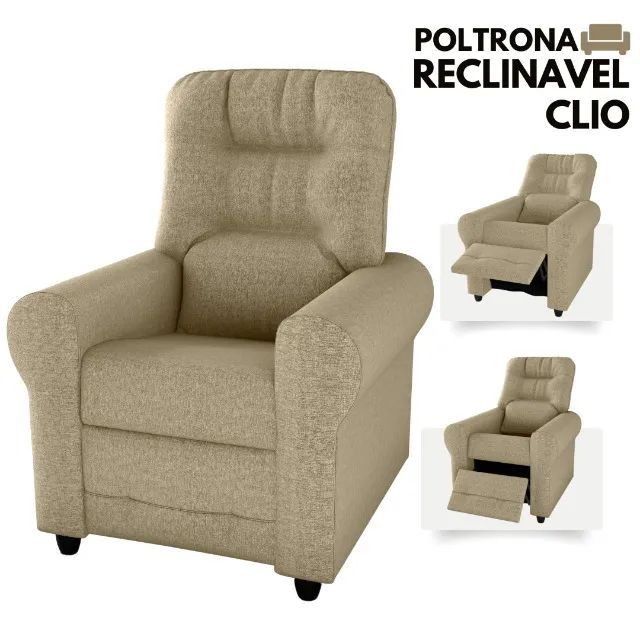 Poltrona Reclinável MXClio 2 Estagio Linho 