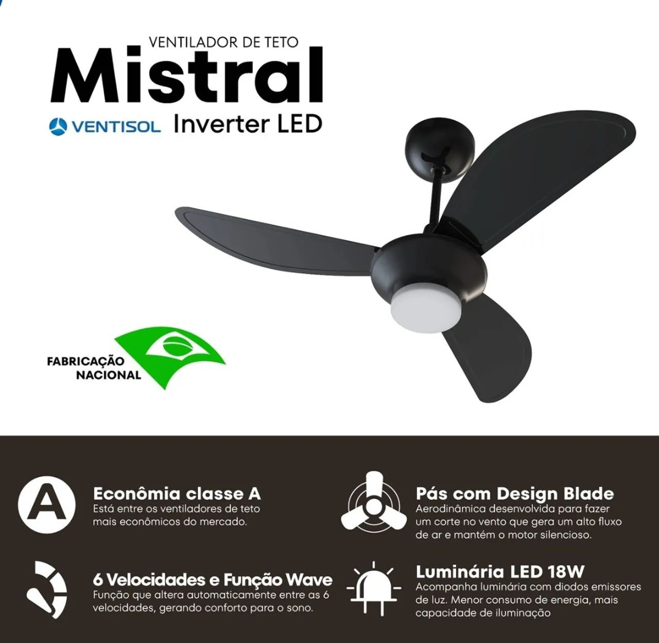 Ventilador de teto instalado  - Foto 5