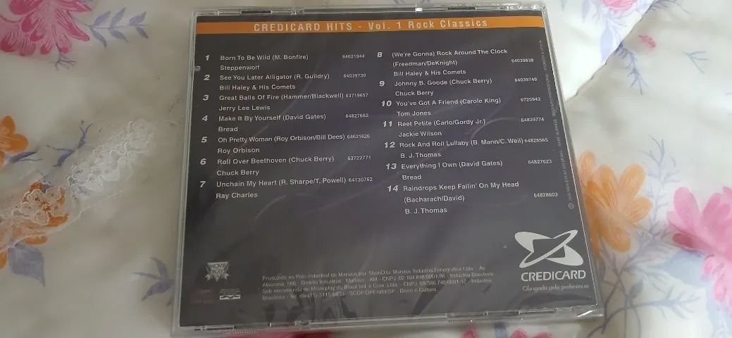 Cd Credicard Hits Volume 1 - Rock Classics - Lacrado - Foto 2