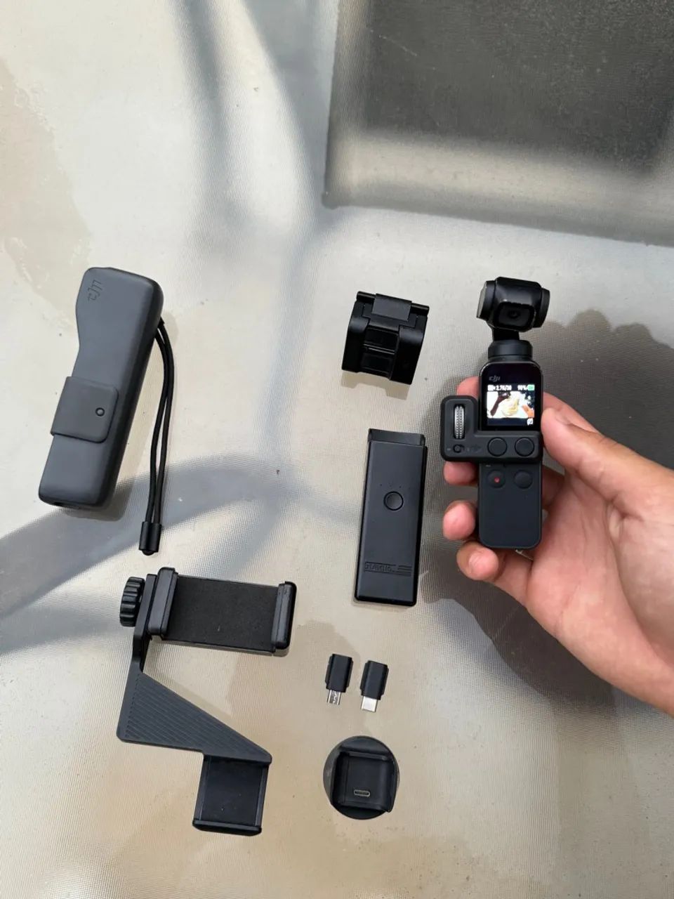 Dji osmo pocket 2 - cheia de acessórios - Câmeras e Filmadoras