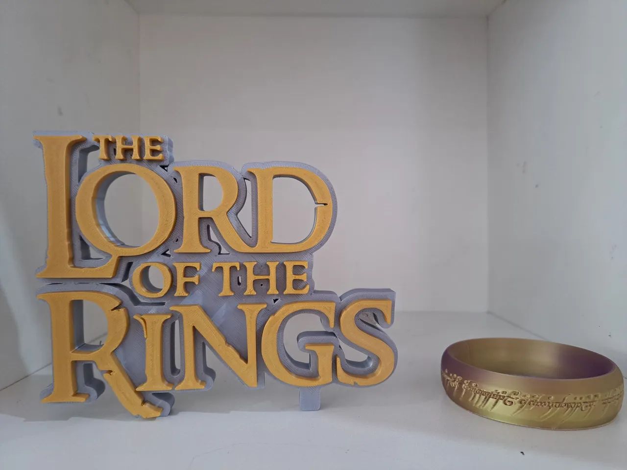 Placa e Anel do Poder 3D print- Senhor dos Anéis 