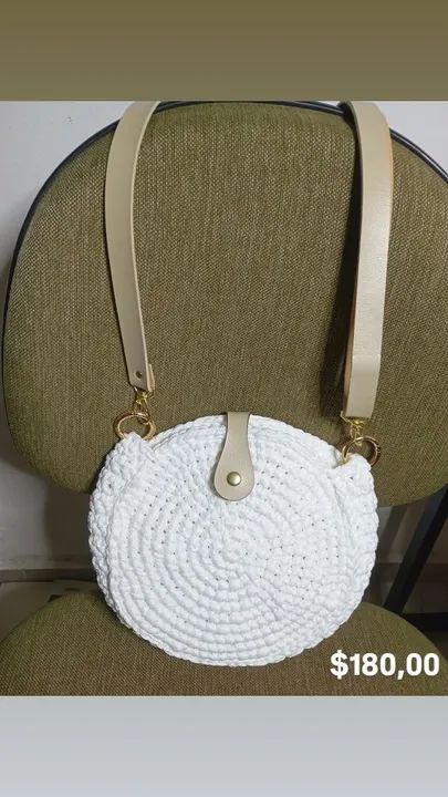 Bolsa redonda Crochê ?
