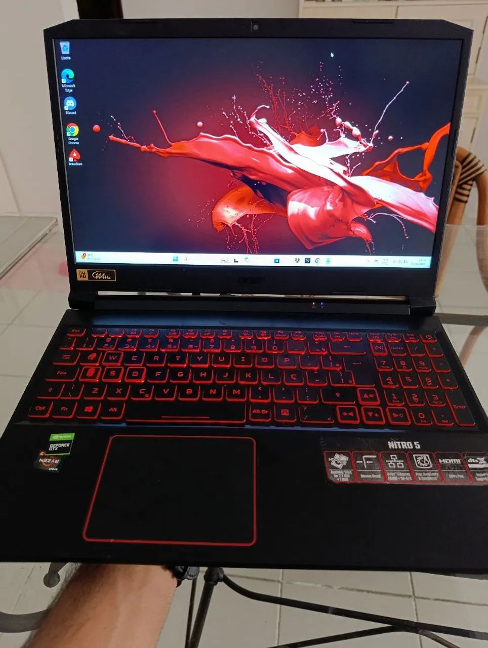 Notebook Acer nitro 5 RYZEN 7 GTX 1650 TELA 144HZ  - Foto 2