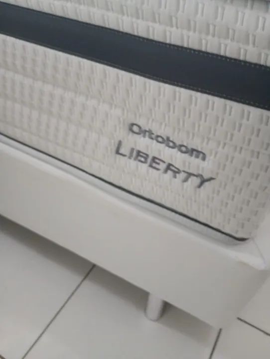 Cama Box Liberty 1,58 x 1,98 (novissima) comprado a 6 meses - whats * - Foto 3