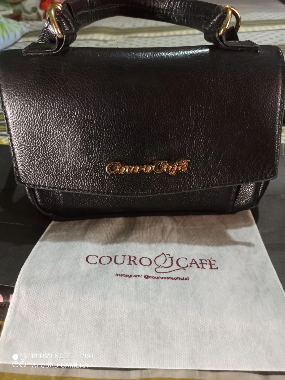 Bolsa Couro Café - Preta
