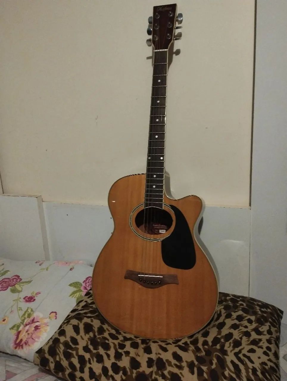 Violão elétricoacústico hofma com equalizador e afinador 