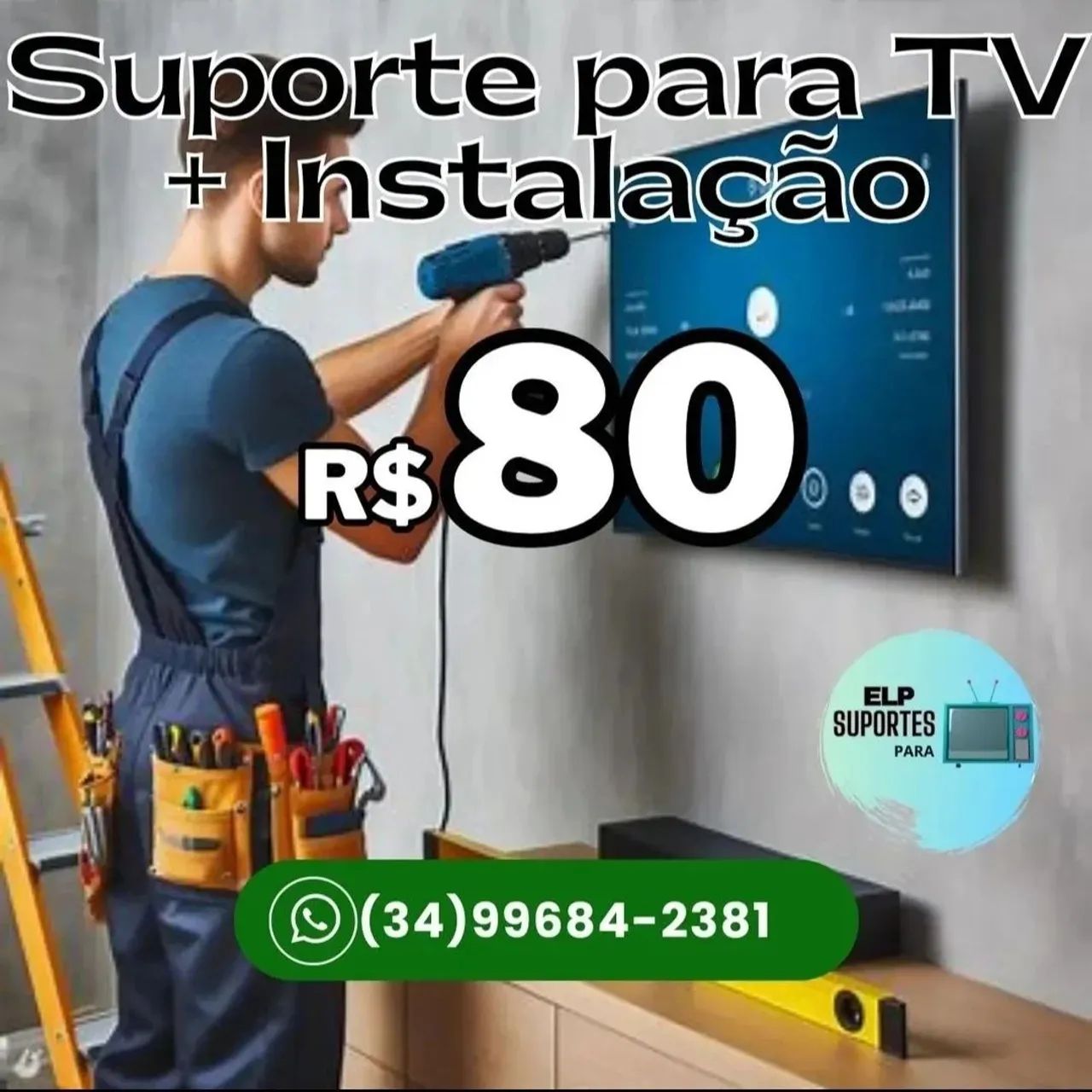 Suporte para TVs + Instalação 