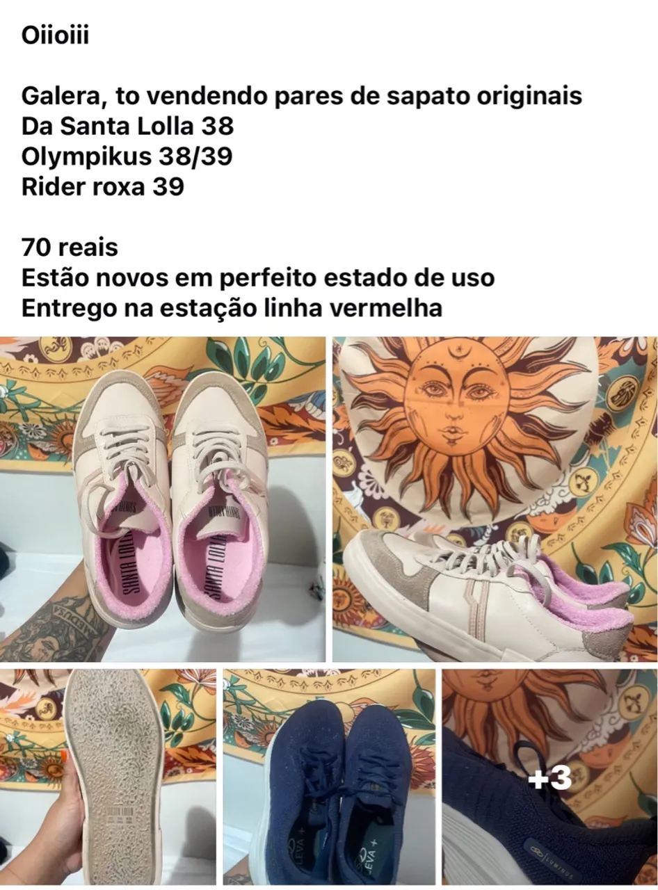 Tênis Santa Lolla, Olympikus e Rider