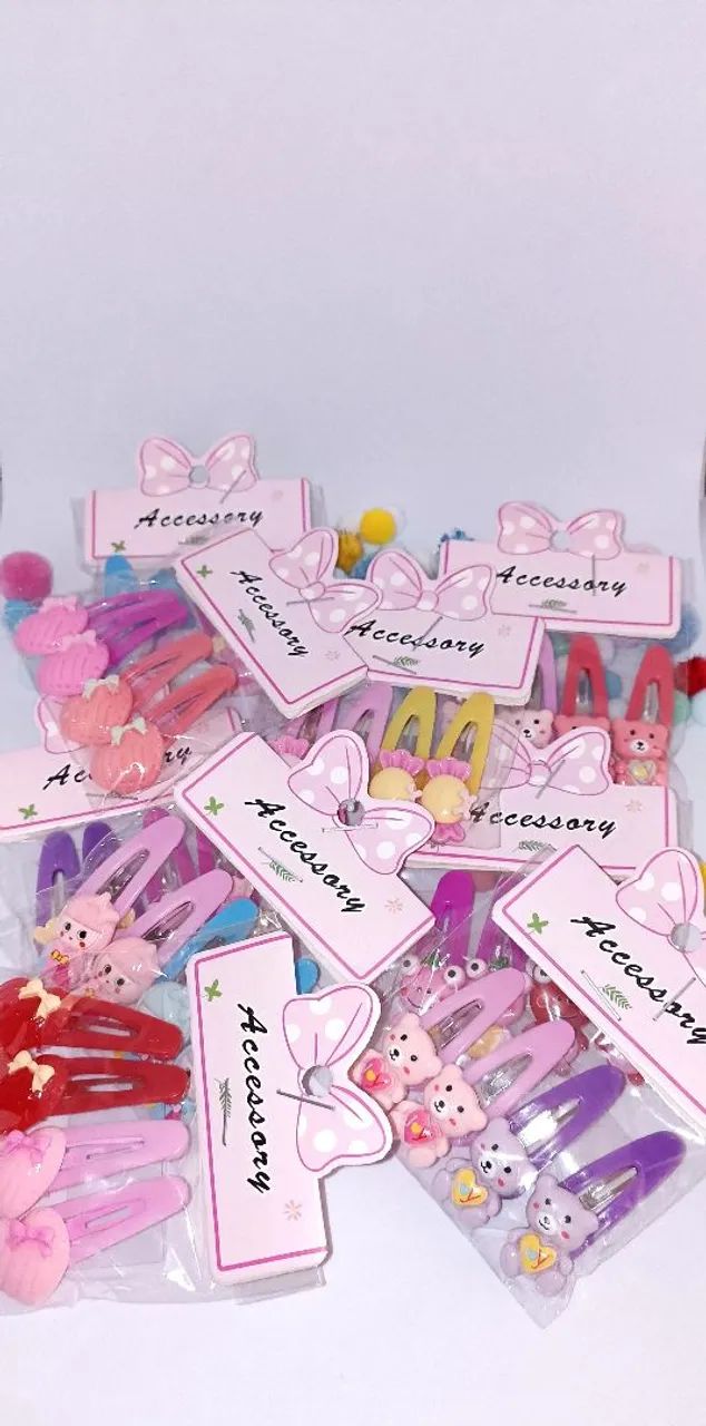 Kit de Acessórios para Cabelo Infantil - 3 Pacotinhos com 4 unidades cada - Foto 5