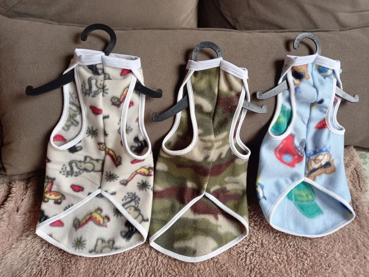 3 Roupa pet em Soft (pp), cães e gatos