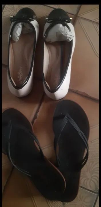 Vendo sapatilha e rasteirinha nr 34 e 35