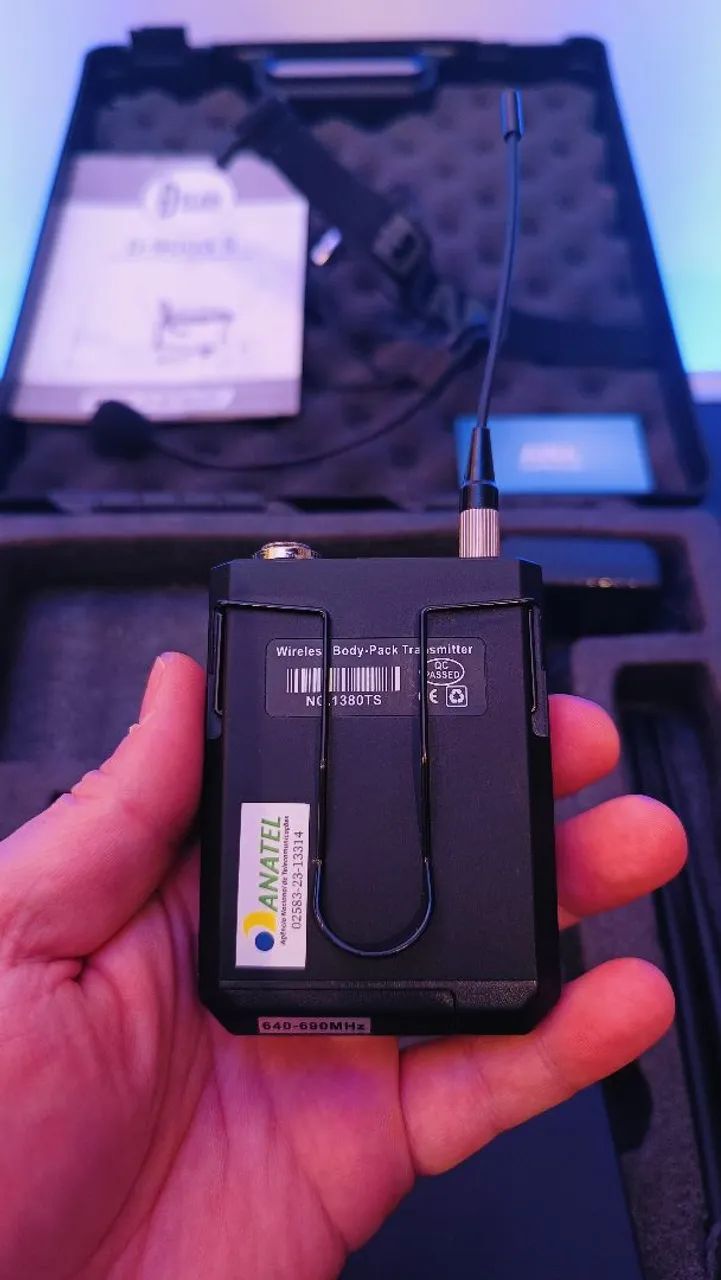 Microfone Headset Sem Fio Dylan D9003s ( Frequência Homologada Anatel 640-690MHz ) - Foto 4