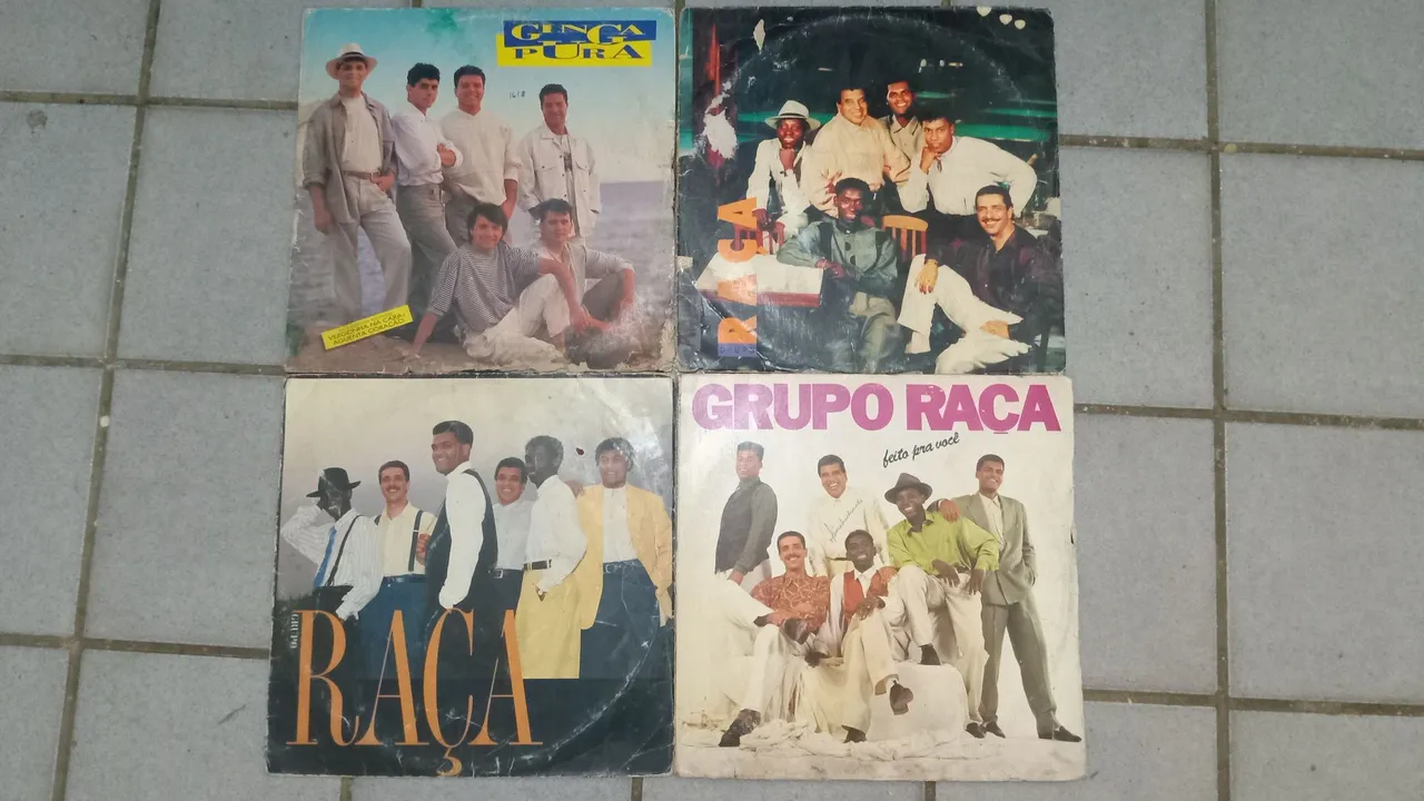 4 Lps de Samba/Grupo Raça/Ginga Pura/Disco de Vinil/Pagode
