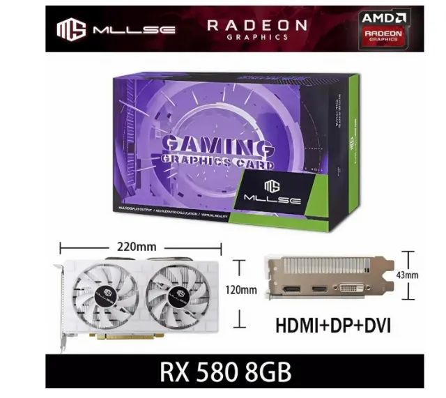 Placa de Vídeo rRX 580 AMD Radeon, 8GB,  - Foto 6