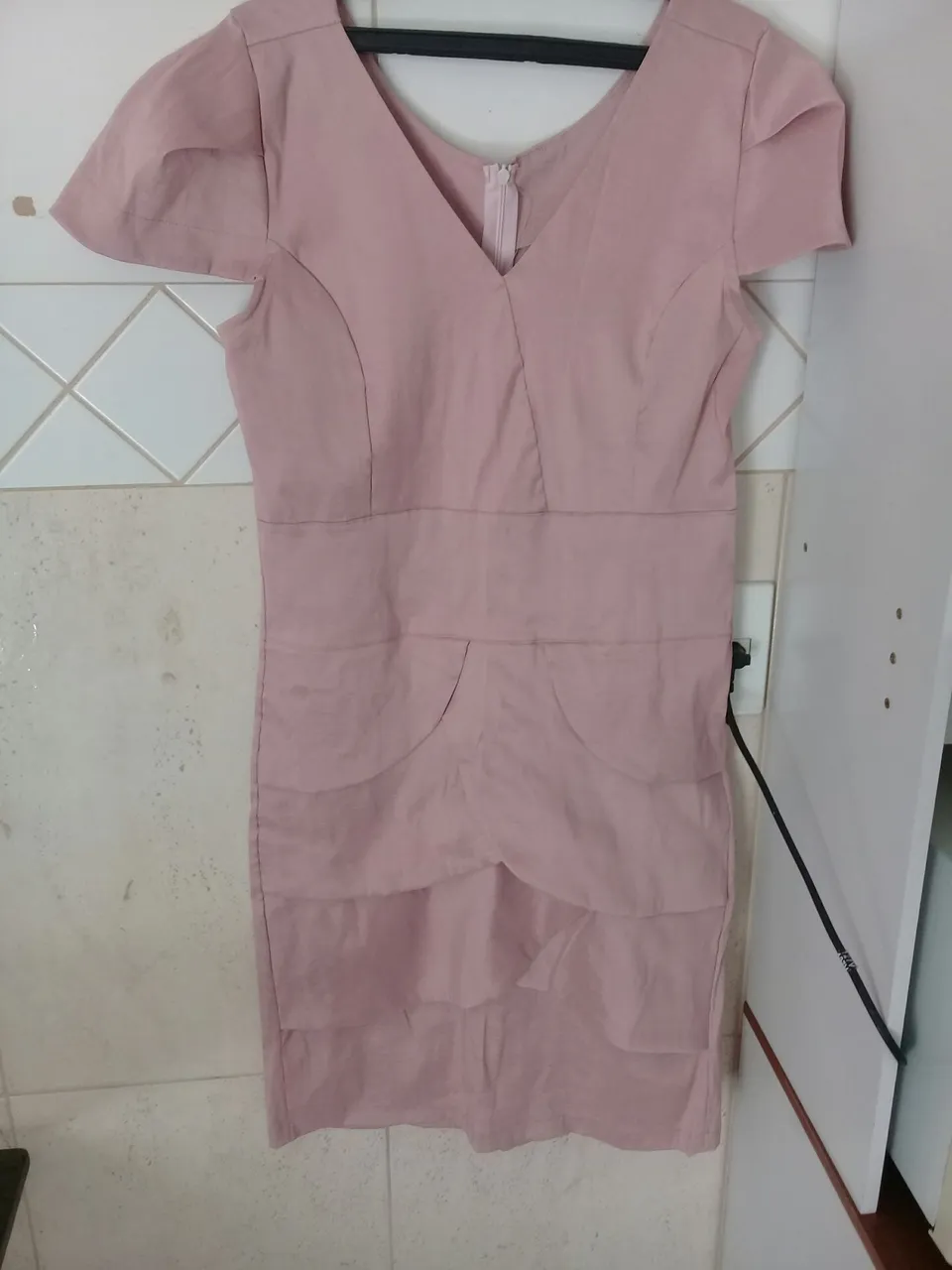 Vestido Rosa com Detalhes  N°38/40