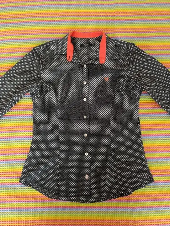 Camisa social de algodão com manga comprida - Foto 4