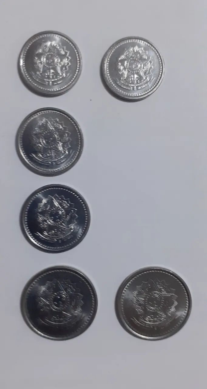 Lote 6 Moedas - 1 / 5 / 10 / 20 Centavos 1986 E 1987 - Foto 2