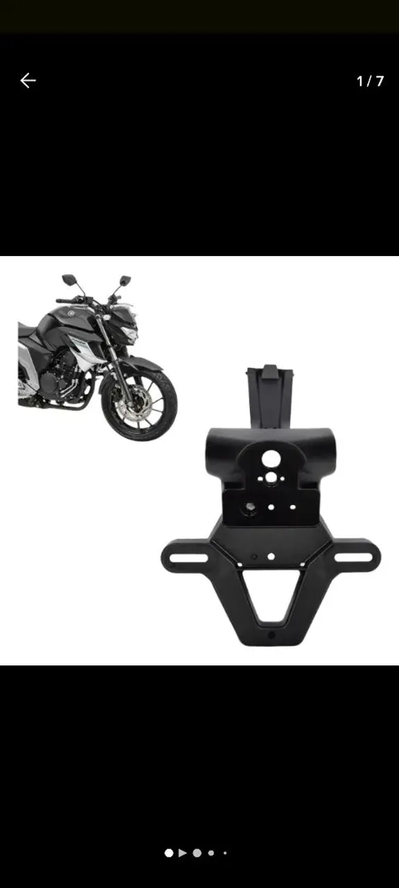 Suporte de Placa Yamaha Fazer 250